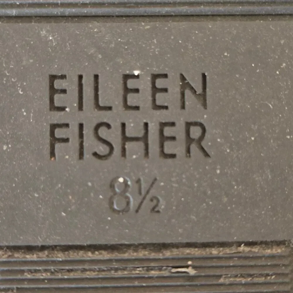 Eileen Fisher Telly Recycled Stretch Knit Black Wedge Sandal Size 8.5